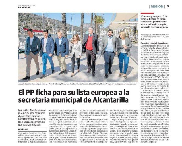 El PSOE de Alcantarilla inicia un proceso de recusación sobre la Secretaria General del Ayuntamiento de Alcantarilla tras anunciar que irá en la lista del PP a las elecciones europeas - 1, Foto 1