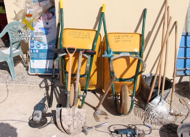 La Guardia Civil esclarece los robos cometidos en varias instalaciones municipales de Lorca - 1, Foto 1