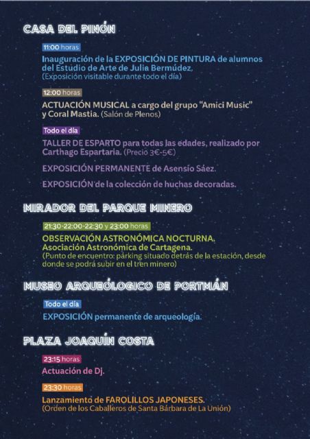 La Unión celebra la Noche de los Museos 2024, el próximo 11 de mayo, con un amplio abanico de actividades culturales - 1, Foto 1