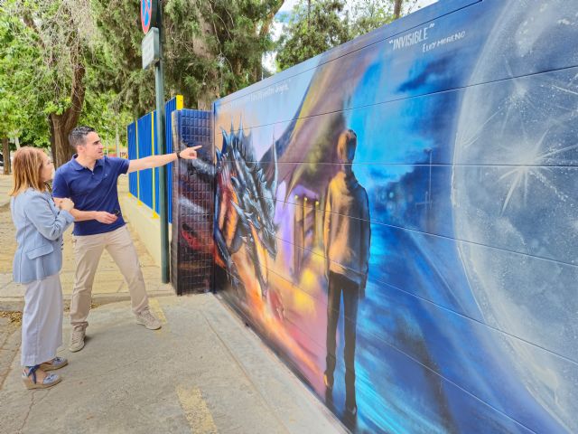 Murcia suma dos nuevos grafitis a sus calles con un mensaje contra el acoso escolar realizado por el artista Pigüo - 3, Foto 3