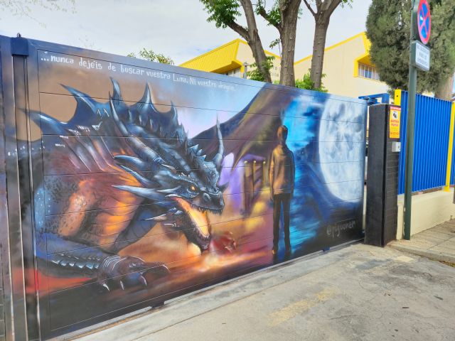 Murcia suma dos nuevos grafitis a sus calles con un mensaje contra el acoso escolar realizado por el artista Pigüo - 4, Foto 4