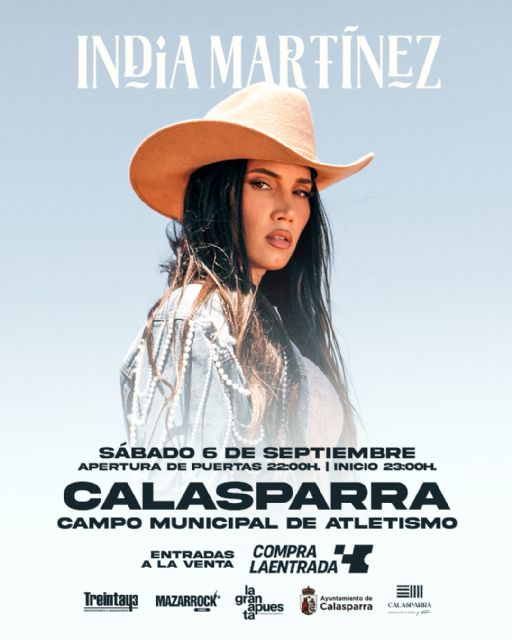 India Martínez elige Calasparra como único destino en la Región de Murcia en su gira 2025 - 3, Foto 3