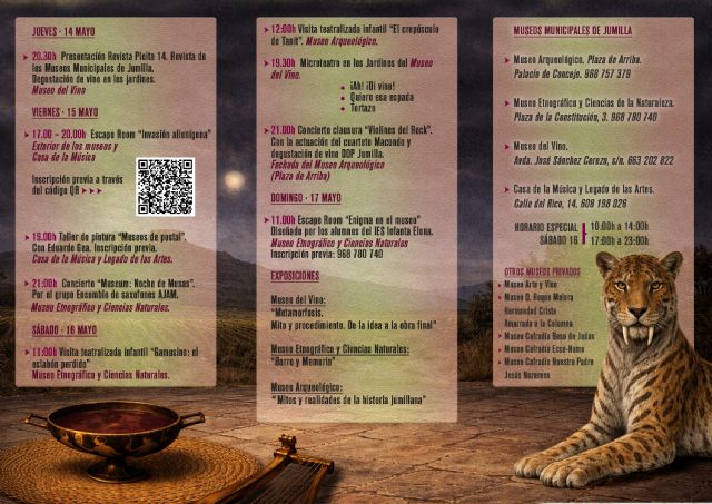 La Noche de los Museos protagoniza la nueva agenda cultural de Jumilla con más de un centenar de actividades hasta agosto - 2, Foto 2