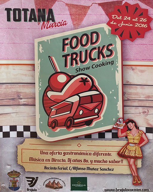 El recinto ferial de Totana acoge del 24 al 26 de junio acoge un festival de vehículos de comida callejera Food Trucks, Foto 2