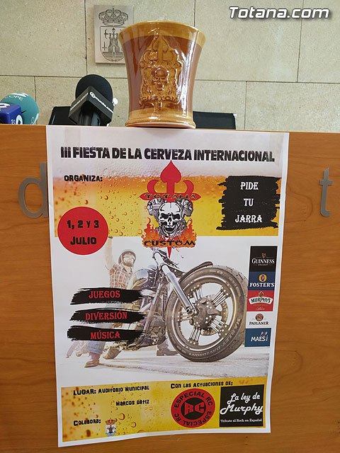 The auditorium of the municipal park will host from 1 to 3 July, the III International Beer Fair, organized by "Totana Custom", Foto 2