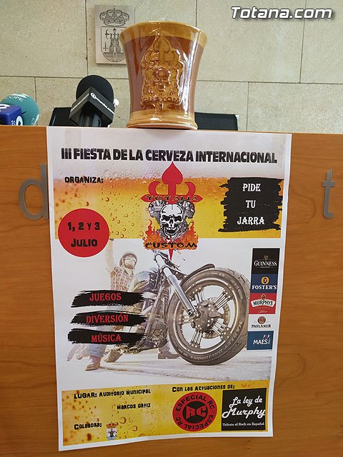 	El auditorio del parque municipal acogerá del 1 al 3 de julio la III Feria de la Cerveza Internacional, organizada por Totana Custom, Foto 2