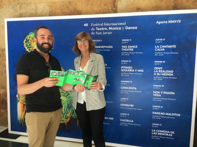 Reunión en San Javier entre la directora general del ICA, Marta López-Briones y el concejal de Cultura, David Martínez - 1, Foto 1