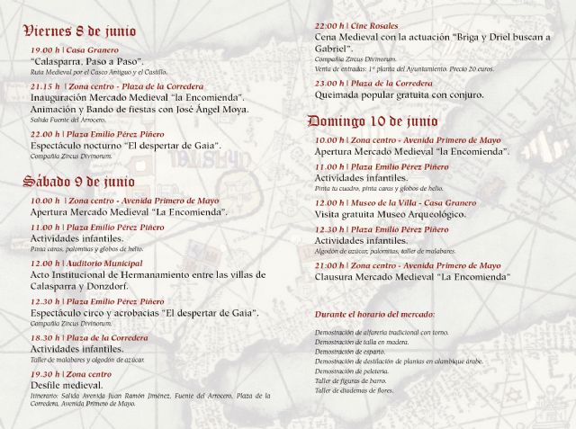 El Ayuntamiento de Calasparra presenta la programación con motivo de la Conmemoración de la Donación de la Villa a la Orden de San Juan de Jerusalén - 3, Foto 3