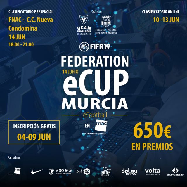 La Federación de Futbol de la Región de Murcia organiza su primera competición de FIFA 19 de la mano de UCAM eSports - 1, Foto 1