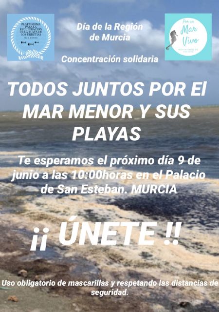 La Plataforma para La Recuperación De La Playa de Los Urrutias y Su Entorno y Por un Mar Vivo convocan una concentración - 1, Foto 1
