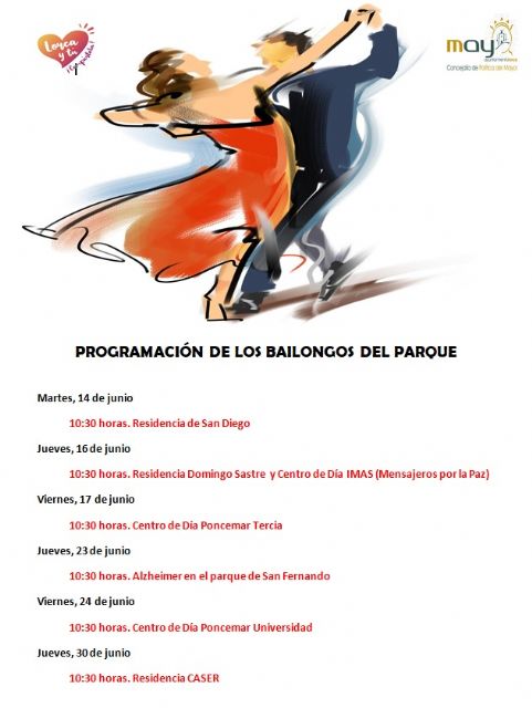 La Concejalía de Política del Mayor organiza la actividad 'Los Bailongos del Parque' para seguir potenciando el ocio y el envejecimiento activo en Lorca - 1, Foto 1