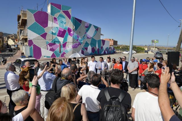 Un mural de 400 metros cuadrados homenajea a Carlos Alcaraz en El Palmar - 4, Foto 4
