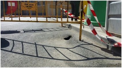 El PSOE alerta sobre la aparición de peligrosos desperfectos tras las recién inauguradas obras en San Diego - 1, Foto 1