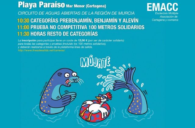 La VIII Travesia Solidaria Mar Menor se vuelve a mojar por la esclerosis multiple - 1, Foto 1