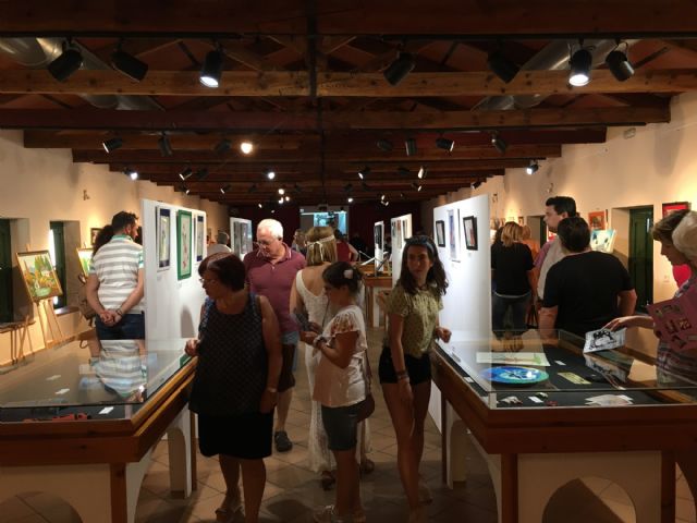 Los alumnos del taller municipal de pintura firman la exposición Naturaleza Oriental  en el Museo de San Javier - 3, Foto 3