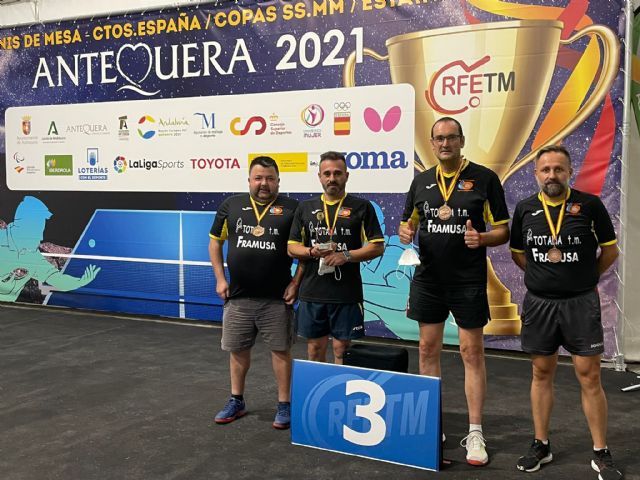 Un oro y dos bronces históricos para el FRAMUSA Totana TM en los Campeonatos de España de Veteranos, Foto 1