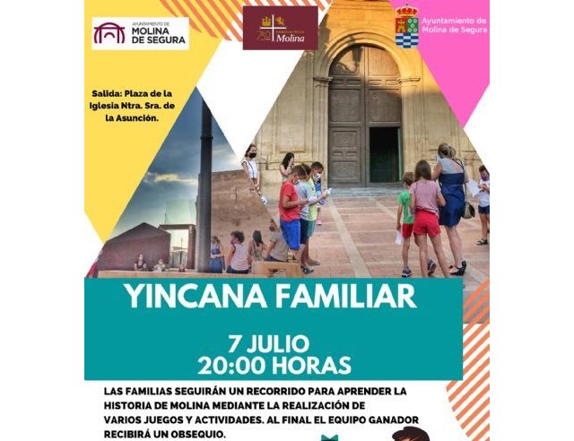 La Concejalía de Turismo de Molina de Segura organiza la visita guiada gratuita Yincana Familiar el jueves 7 de julio - 1, Foto 1