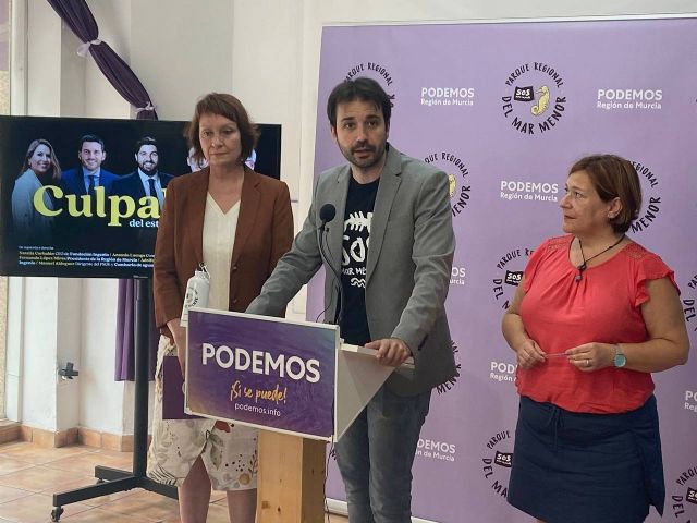 Podemos sacará a las calles campaña para difundir la propuesta de Parque Regional del Mar Menor en la que señala a los culpables del ecocidio - 1, Foto 1