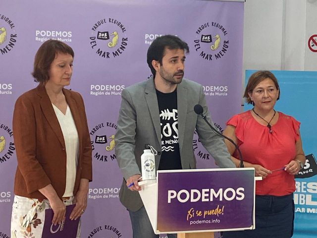 Podemos sacará a las calles campaña para difundir la propuesta de Parque Regional del Mar Menor en la que señala a los culpables del ecocidio - 2, Foto 2