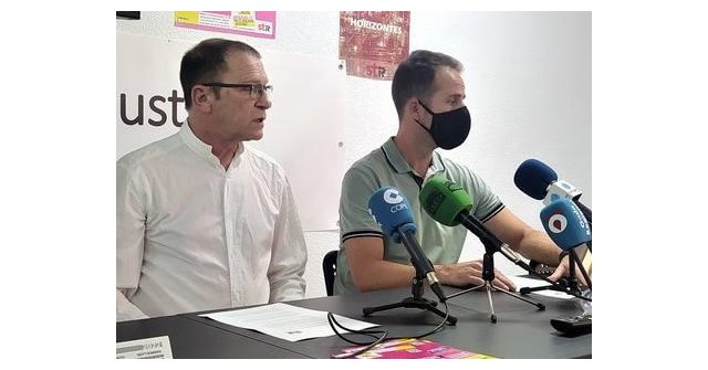 A la izquierda el delegado territorial del STR Alfonso Martinez a su lado el el Apoderado de la territorial Jose Manuel Saez, Foto 1