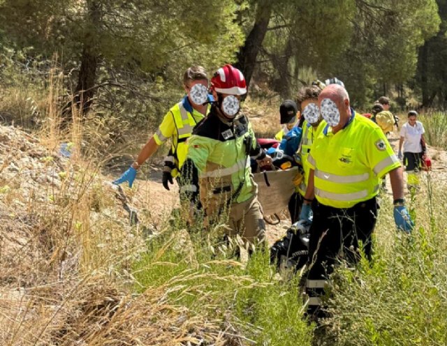 Una mujer de 50 años resulta herida en una caída en las Pozas de Bullas y es trasladada a la Arrixaca - 1, Foto 1