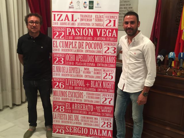 IZAL, Pasión Vega, Mojinos Escozíos, El Arrebato y Sergio Dalma protagonizan la agenda musical de la Feria de Lorca 2018 que se celebrará entre el 21 y el 30 de septiembre - 1, Foto 1