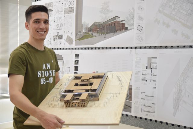 Un arquitecto por la UPCT propone conservar los muros de la Cárcel Vieja como huerto urbano vertical - 1, Foto 1