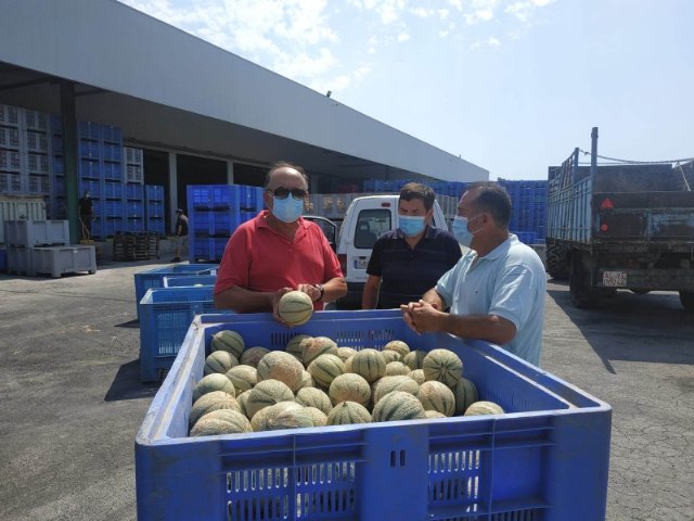 Totana farmers and cooperatives deliver fresh fruit to Critas de las Tres Avemaras, Foto 2
