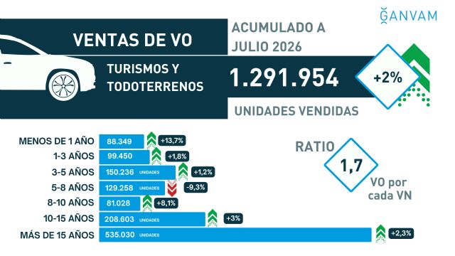 Las ventas de turismos de ocasión en Murcia caen un 7,4% en julio - 2, Foto 2