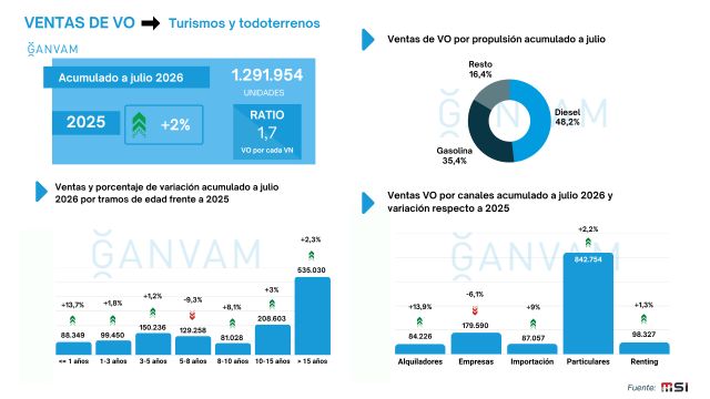 Las ventas de turismos de ocasión en Murcia caen un 7,4% en julio - 3, Foto 3
