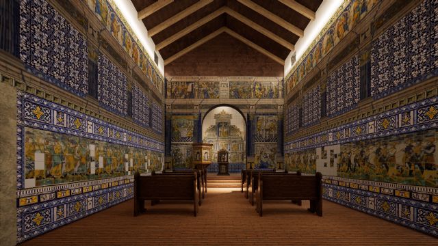 Un alumno de la UPCT reconstruye digitalmente la Ermita de San Antonio en Talavera a partir de sus retablos - 3, Foto 3