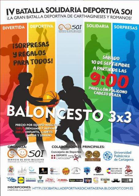 La IV Batalla Solidaria Deportiva SOI incluirá un torneo de baloncesto y zumba fitness - 3, Foto 3