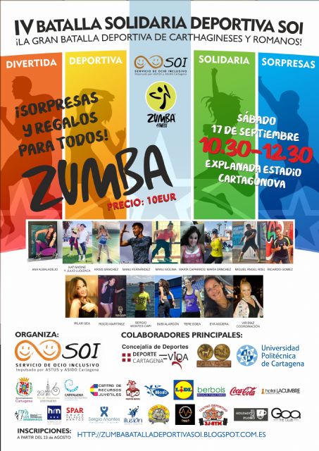 La IV Batalla Solidaria Deportiva SOI incluirá un torneo de baloncesto y zumba fitness - 4, Foto 4