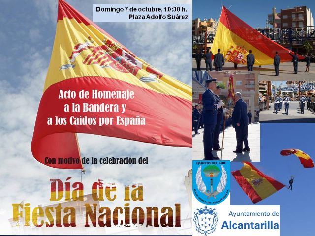 Alcantarilla celebrará el próximo 7 de octubre, el Acto de Homenaje a la Bandera, enmarcado dentro de la celebración del Día de la Fiesta Nacional, este año con Jura de Bandera para Personal Civil - 3, Foto 3
