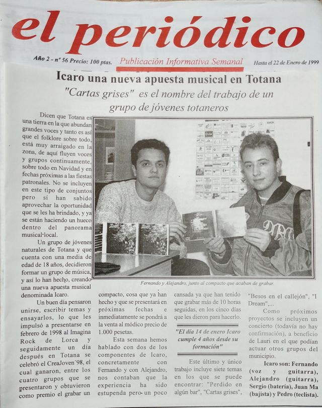 Icaro una nueva apuesta musical en Totana - TOTANA EN EL RECUERDO, Foto 2