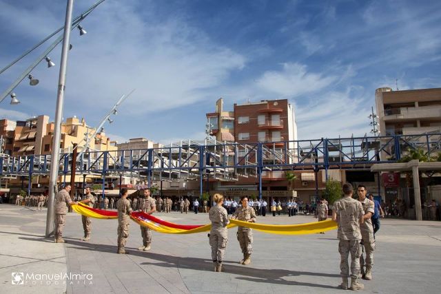 Alcantarilla está ya preparada para celebrar mañana viernes el Acto de Homenaje a la Bandera. Hoy se llevó a cabo el ensayo - 1, Foto 1
