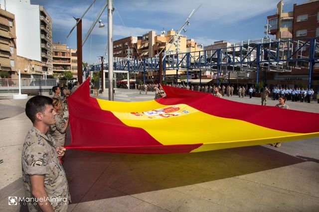 Alcantarilla está ya preparada para celebrar mañana viernes el Acto de Homenaje a la Bandera. Hoy se llevó a cabo el ensayo - 3, Foto 3