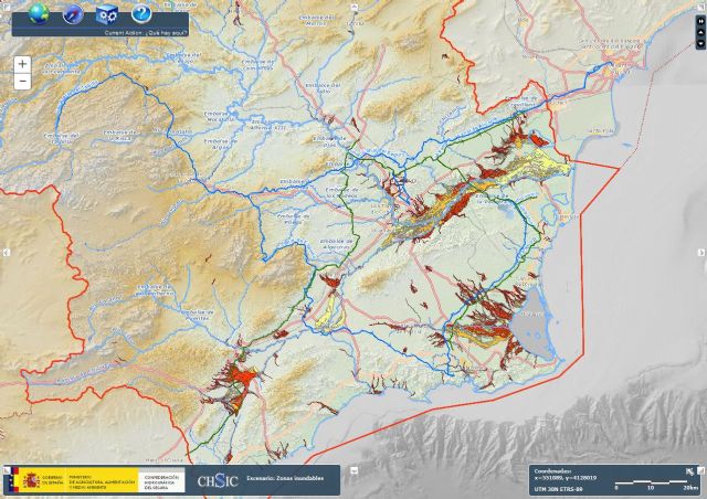 La CHS pone a disposición del público la cartografía de zonas inundables a través de su web - 1, Foto 1