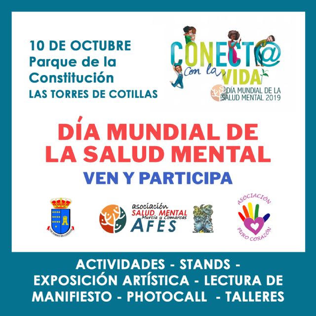 Las Torres de Cotillas celebrará el día mundial de la salud mental con una jornada plena de actividades - 1, Foto 1