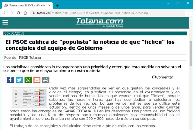 ACCIÓN TOTANA pide que se haga una oposición política seria y constructiva, Foto 1