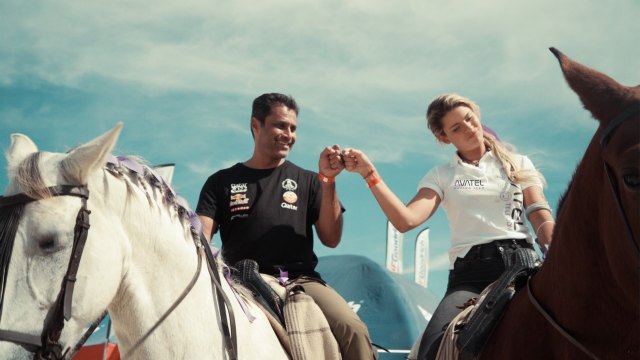 Nasser Al-Attiyah y Christine GZ, a caballo para inspeccionar la especial del Rally Andalucía - 1, Foto 1