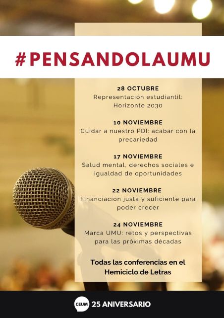 El CEUM inaugura su ciclo de conferencias Pensando la UMU - 1, Foto 1