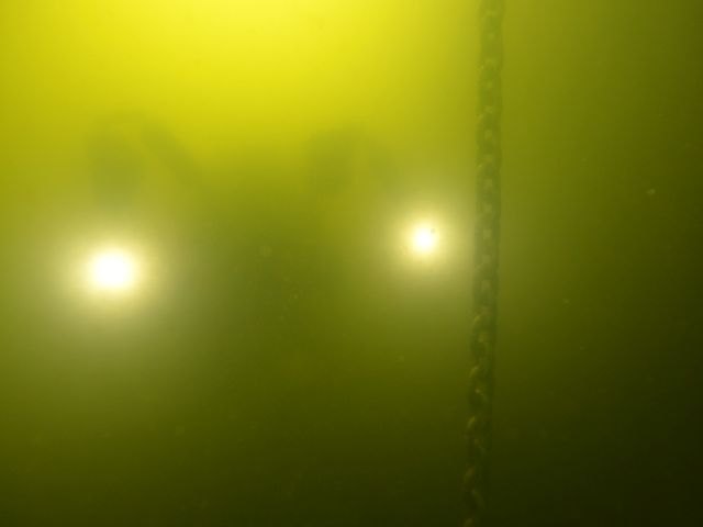 Fotos de la situación de los fondos de la cubeta norte, a 6 m de profundidad, el pasado día 01 de octubre. (P.García/ANSE), Foto 1