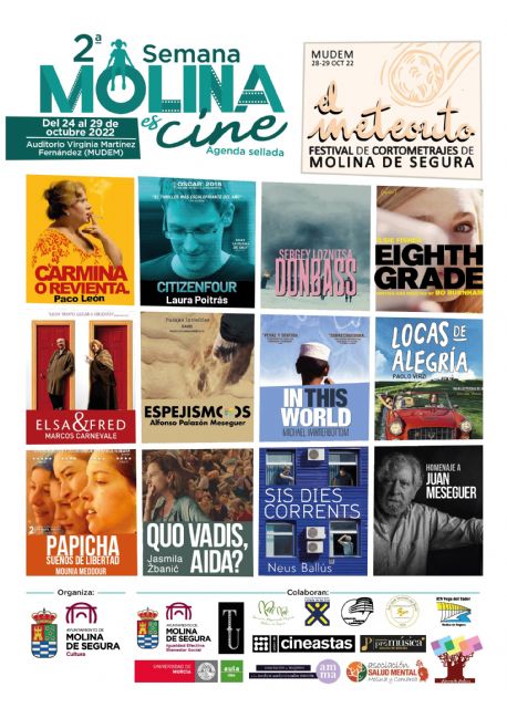La II Semana MOLINA ES CINE se celebra del 24 al 29 de octubre en el Auditorio Virginia Martínez Fernández - 1, Foto 1