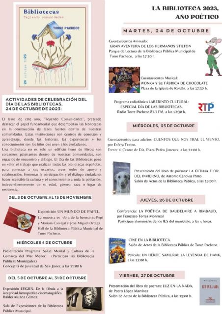 Presentación actividades día de las bibliotecas Torre Pacheco - 2, Foto 2