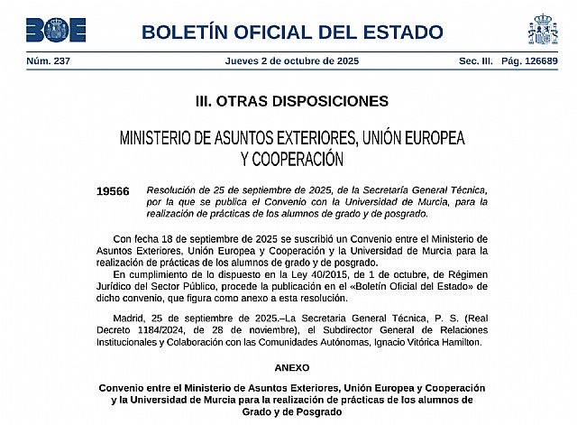 Oportunidades para jóvenes que quieran hacer prácticas en el Ministerio - 1, Foto 1