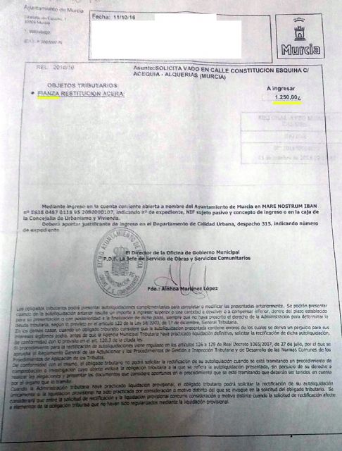 El PSOE denuncia el afán recaudatorio del PP al inventarse un nuevo impuesto de vados para perjudicar aún más a los vecinos de las pedanías - 1, Foto 1