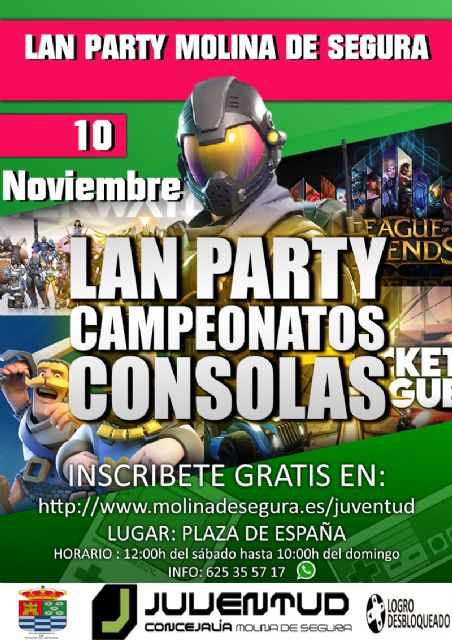 El evento tecnológico MOLINA LAN PARTY 2018 se celebra el sábado 10 de noviembre en la Plaza de España - 1, Foto 1