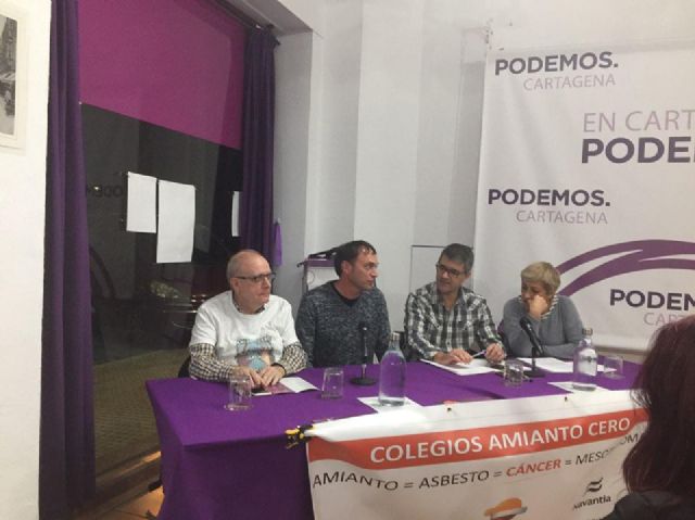 Podemos seguirá presionando para que no quede rastro de amianto en los colegios e institutos de Cartagena - 2, Foto 2