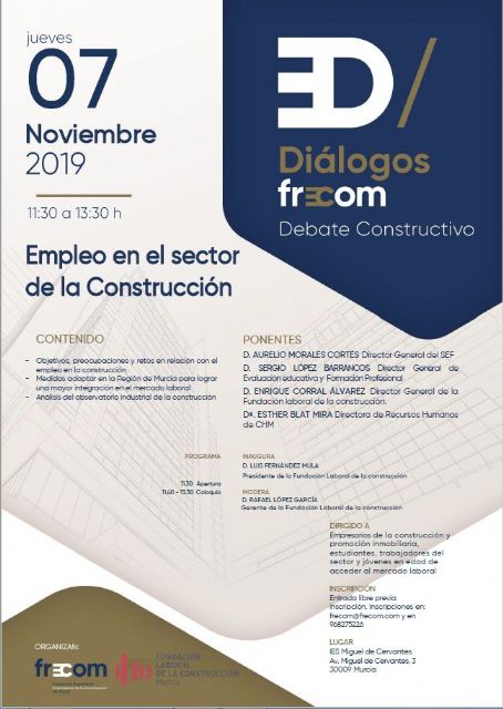 El director general de la Fundación Laboral de la Construcción de España analiza mañana los datos de empleo en el sector - 1, Foto 1